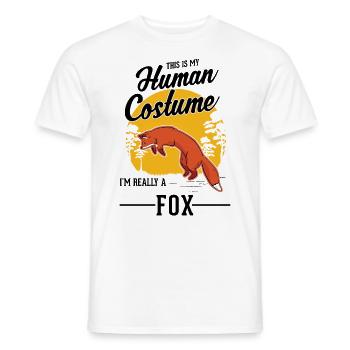 Cadeau de renard Renard roux - T-shirt homme - blanc - Devant - AI Model Male 178 dark (178cm)