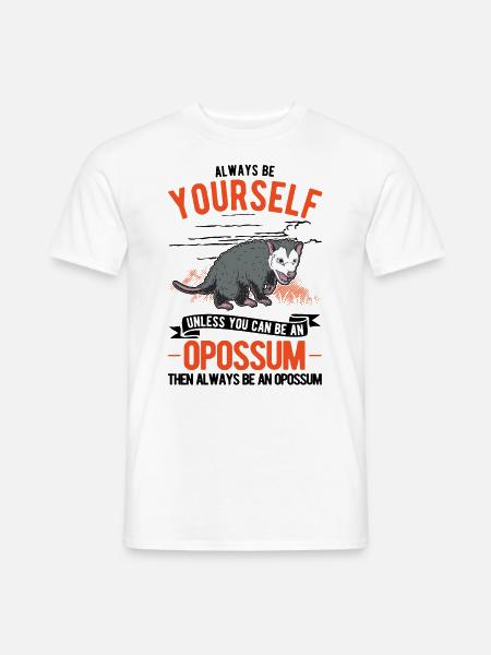 Opossum Gift Possum Marsupial - Men's T-Shirt - white