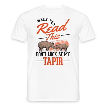 Tapir Lowland Tapir Tapirdae Tapir - Men's T-Shirt - white - Front - AI Model Male 178 dark (178cm)