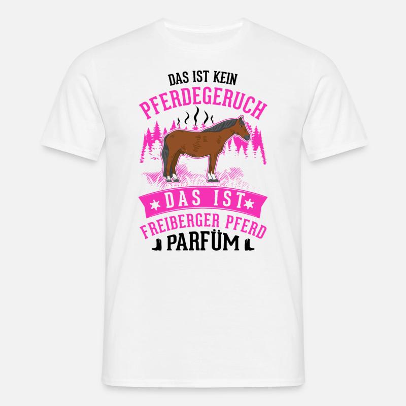 Freiberger Pferd Parfüm - Männer T-Shirt - Weiß