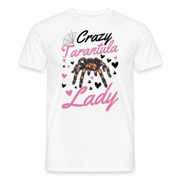 Femme tarentule folle - T-shirt homme - blanc - Devant - AI Model Male 178 dark (178cm)