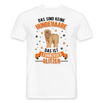 Leonberger Glitzer - Männer T-Shirt - Weiß - Vorne - AI Model Male 178 dark (178cm)