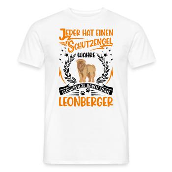 Leonberger Schutzengel - Männer T-Shirt - Weiß - Vorne - AI Model Male 178 dark (178cm)