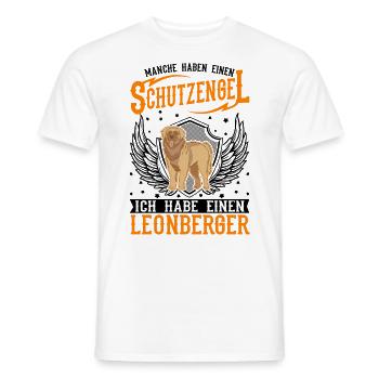 Leonberger Schutzengel - Männer T-Shirt - Weiß - Vorne - AI Model Male 178 dark (178cm)