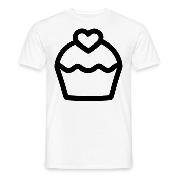 Cupcake - Männer T-Shirt - Weiß - Vorne - AI Model Male 178 dark (178cm)