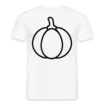 citrouille - T-shirt homme - blanc - Devant - AI Model Male 178 dark (178cm)