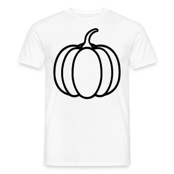 citrouille - T-shirt homme - blanc - Devant - AI Model Male 178 dark (178cm)