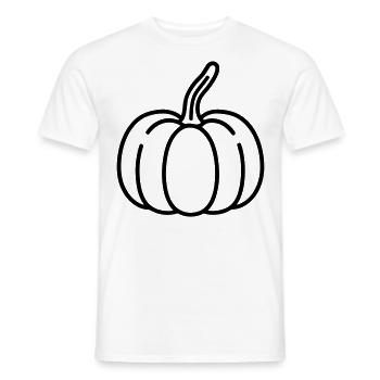 citrouille - T-shirt homme - blanc - Devant - AI Model Male 178 dark (178cm)