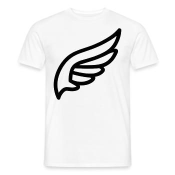 Angel Wings - Men's T-Shirt - white - Front - AI Model Male 178 dark (178cm)