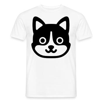 Dog - Men's T-Shirt - white - Front - AI Model Male 178 dark (178cm)