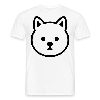 Dog - Men's T-Shirt - white - Front - AI Model Male 178 dark (178cm)