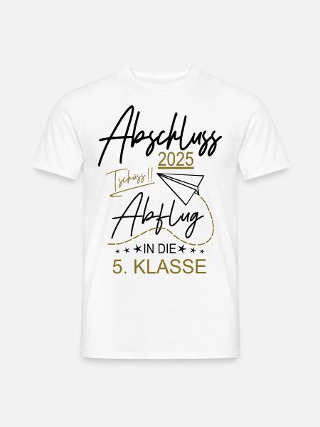 Abschluss 2025 Grundschule - Männer T-Shirt - Weiß
