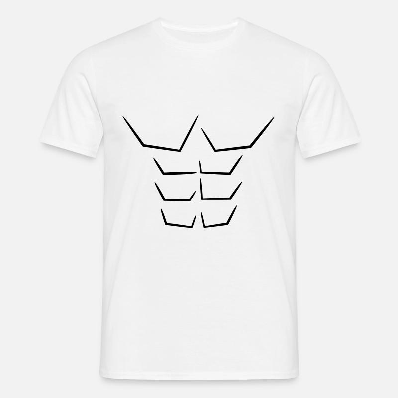 dessin abdos - Männer T-Shirt - Weiß