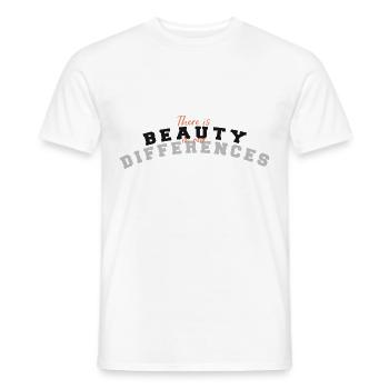 Schönheit - Männer T-Shirt - Weiß - Vorne - AI Model Male 178 dark (178cm)