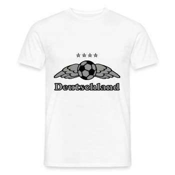 Deutsche Fußball Fans - Männer T-Shirt - Weiß - Vorne - AI Model Male 178 dark (178cm)
