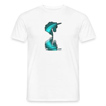 Unicorn Rainbow Rainbow Reflective - Men's T-Shirt - white - Front - AI Model Male 178 dark (178cm)