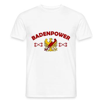 Le pouvoir de Baden - T-shirt homme - blanc - Devant - AI Model Male 178 dark (178cm)