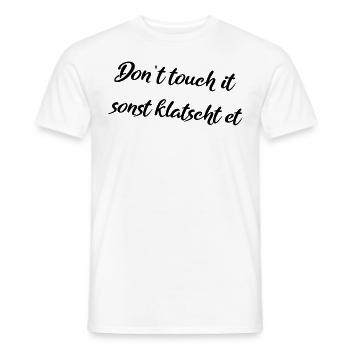 Sinon applaudir et - T-shirt homme - blanc - Devant - AI Model Male 178 dark (178cm)