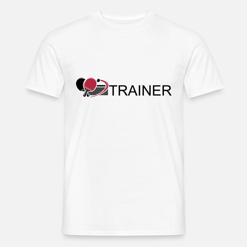 Trainer - Männer T-Shirt - Weiß