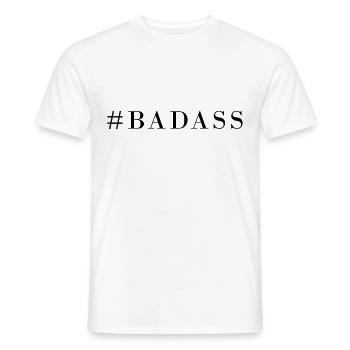 Rhombus badass - Men's T-Shirt - white - Front - AI Model Male 178 dark (178cm)