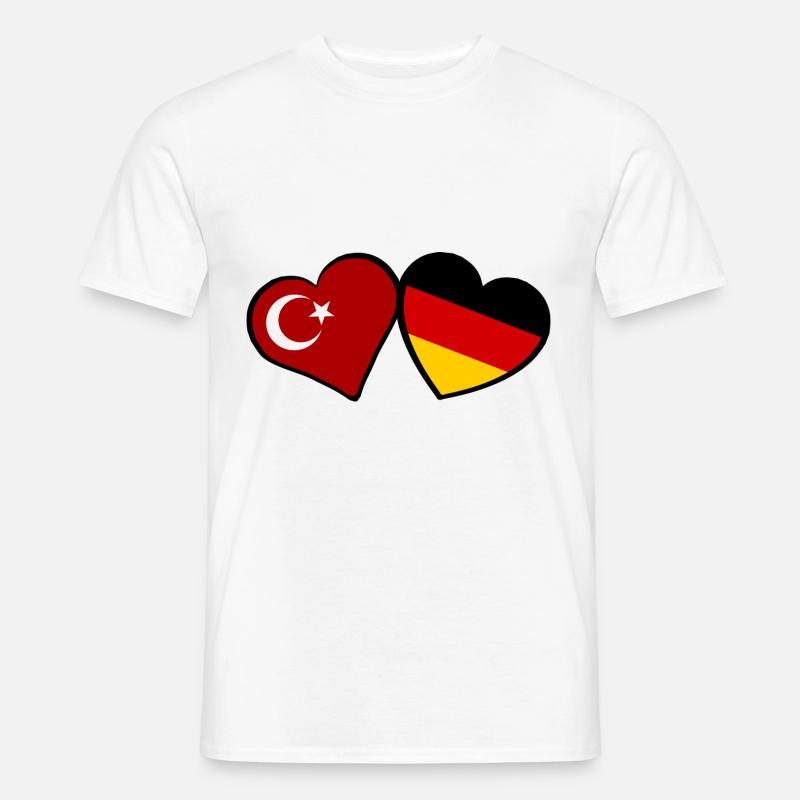 Die türkisch deutsche Partnerschaft - Männer T-Shirt - Weiß