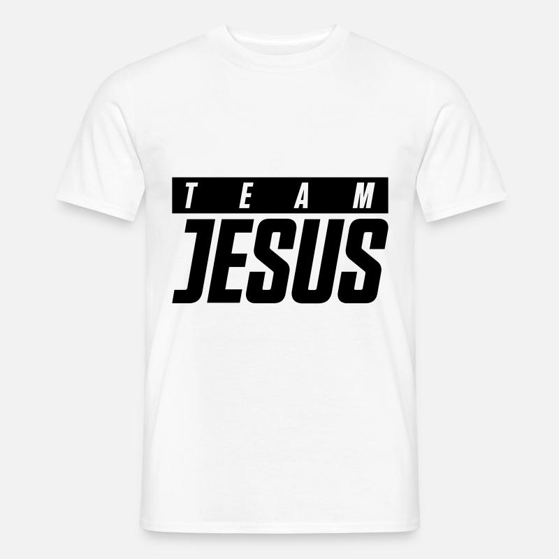 jesus team - Männer T-Shirt - Weiß