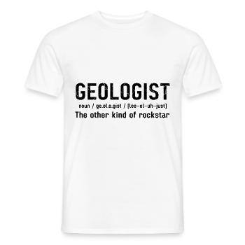 Geology Professor Geologist Geology Student - Men's T-Shirt - white - Front - AI Model Male 178 dark (178cm)