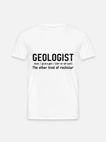 Geologie Professor Geologe Geologie Student - Männer T-Shirt - Weiß