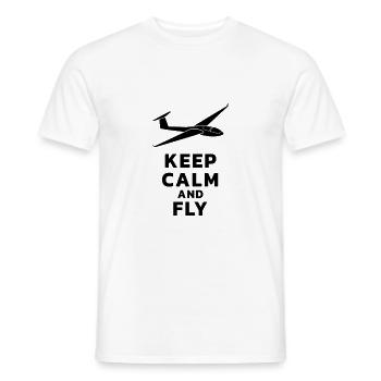 Glider Glider Glider - Men's T-Shirt - white - Front - AI Model Male 178 dark (178cm)