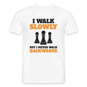 Schach Schachspieler Retro - Männer T-Shirt - Weiß - Vorne - AI Model Male 178 dark (178cm)