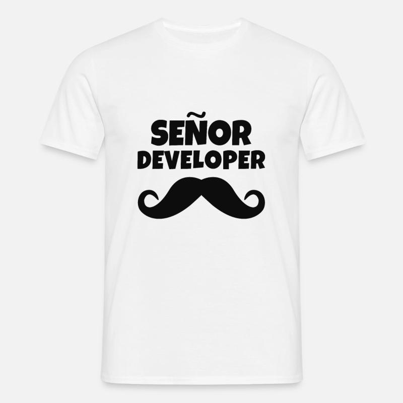 Senior Programmierer Geschenk - Männer T-Shirt - Weiß