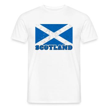 Scotland Scottish flag Scotland Scots - Men's T-Shirt - white - Front - AI Model Male 178 dark (178cm)