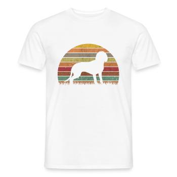 Bavarian Mountain Welding Dog Retro Vintage BGS - T-shirt homme - blanc - Devant - AI Model Male 178 dark (178cm)