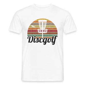 Disque Golf Player Disk Golf Vintage - T-shirt homme - blanc - Devant - AI Model Male 178 dark (178cm)