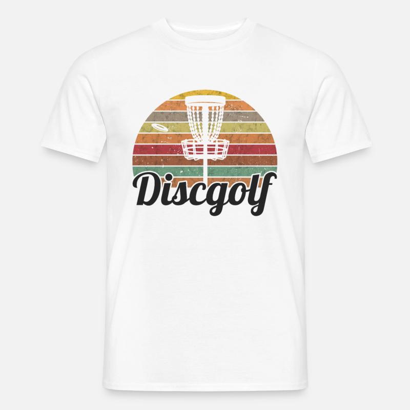 Discgolf Spieler Disk Golf Vintage - Männer T-Shirt - Weiß