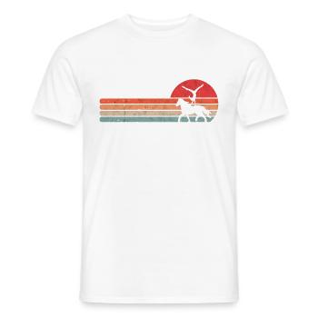 Dressage équestre vintage de voltige - T-shirt homme - blanc - Devant - AI Model Male 178 dark (178cm)