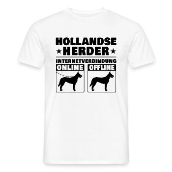 Hollandse Herder Spruch Holländischer Schäferhund - Männer T-Shirt - Weiß - Vorne - AI Model Male 178 dark (178cm)