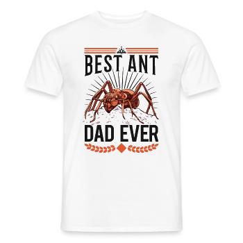 Best Ant Dad Ever Ant Ant Farm AntHill - Men's T-Shirt - white - Front - AI Model Male 178 dark (178cm)