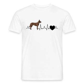 Hollandse Herder Spruch Holländischer Schäferhund - Männer T-Shirt - Weiß - Vorne - AI Model Male 178 dark (178cm)