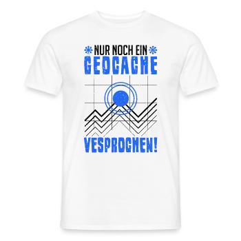 Nur noch ein Geocache versprochen Geocacher - Männer T-Shirt - Weiß - Vorne - AI Model Male 178 dark (178cm)