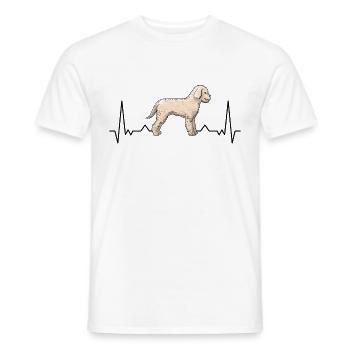 Lagotto Romagnolo Heartbeat Lagotti Gift - Men's T-Shirt - white - Front - AI Model Male 178 dark (178cm)