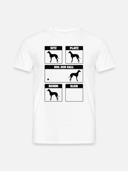 Galgo Español Hundetricks Spanischer Windhund - Männer T-Shirt - Weiß