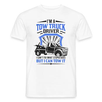 Abschleppwagen Abschleppwagenfahrer Geschenk - Männer T-Shirt - Weiß - Vorne - AI Model Male 178 dark (178cm)