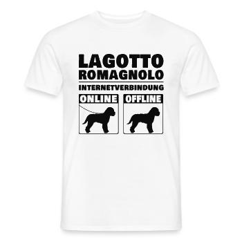 Lagotto Romagnolo Online Lagotti Trüffelsuchhund - Männer T-Shirt - Weiß - Vorne - AI Model Male 178 dark (178cm)