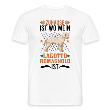 Zuhause ist wo mein Lagotto Romagnolo ist - Männer T-Shirt - Weiß - Vorne - AI Model Male 178 dark (178cm)