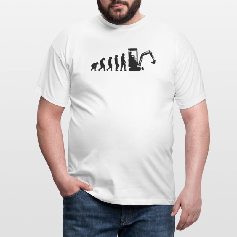 Baggerführer Evolution Bagger Baggerfahrer Männer T-Shirt