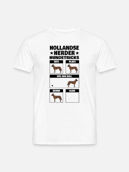 Hollandse Herder Tricks Holländischer Schäferhund - Männer T-Shirt - Weiß