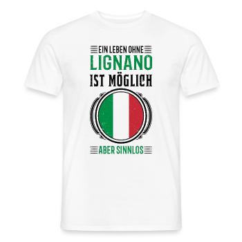 Italien Urlaub Reise Geschenk - Männer T-Shirt - Weiß - Vorne - AI Model Male 178 dark (178cm)