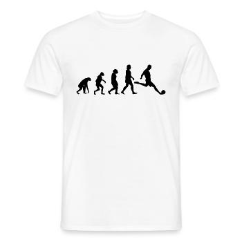 Footballer Evolution Football Football Player - Men's T-Shirt - white - Front - AI Model Male 178 dark (178cm)
