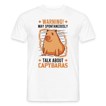 Capybara Saying Capybara Gift - Men's T-Shirt - white - Front - AI Model Male 178 dark (178cm)